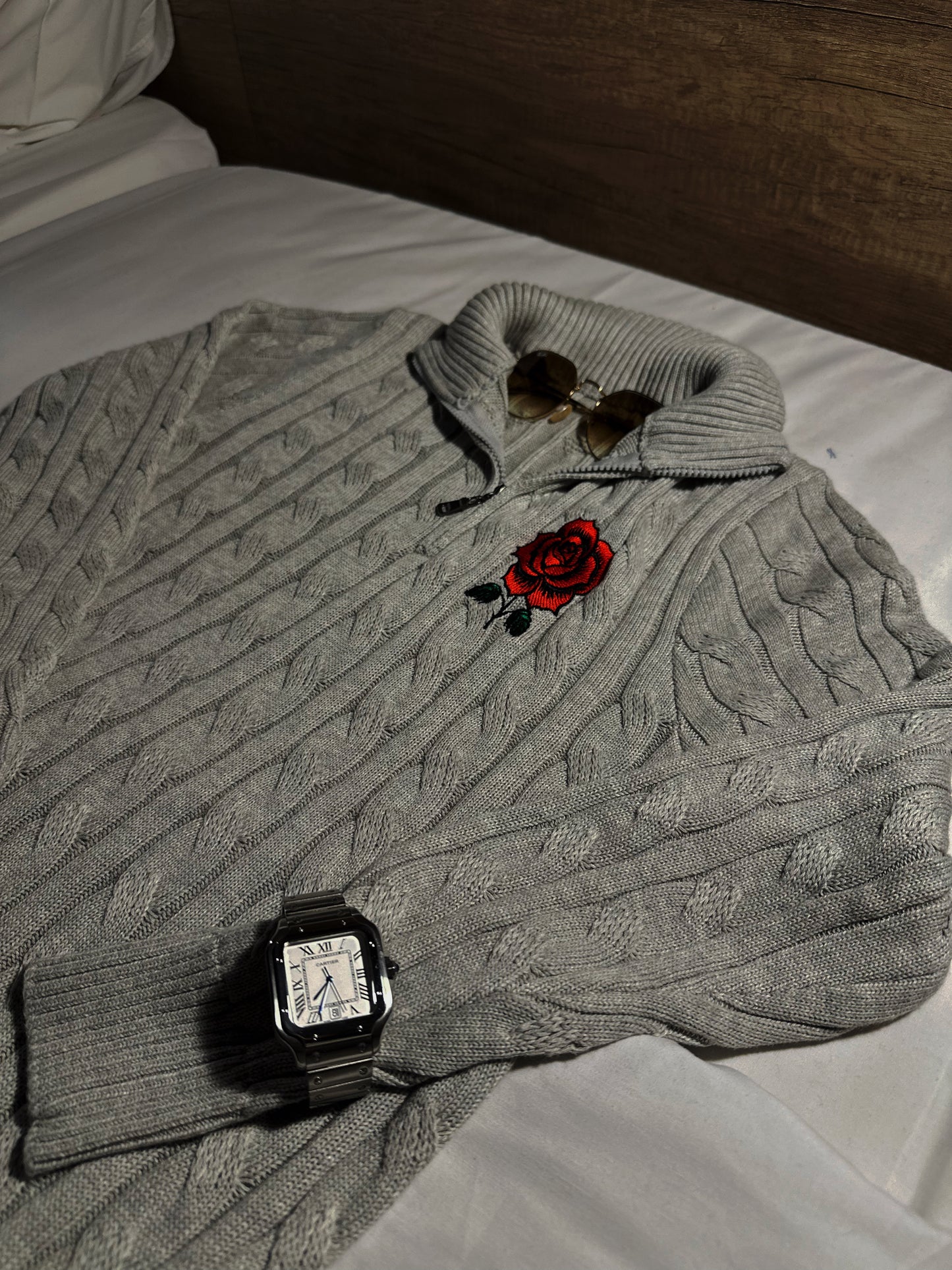 Light Grey (Half-zip Sweatshirt)