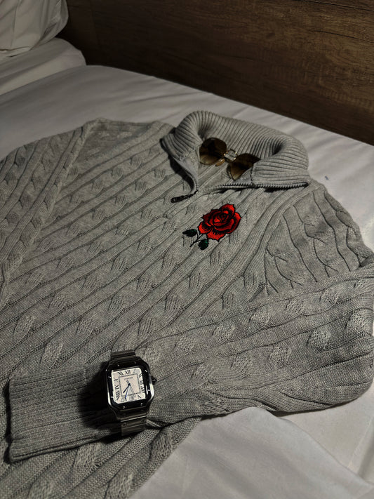 Light Grey (Half-zip Sweatshirt)