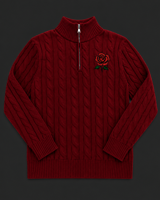Wine Red (Half-zip Sweatshirt)