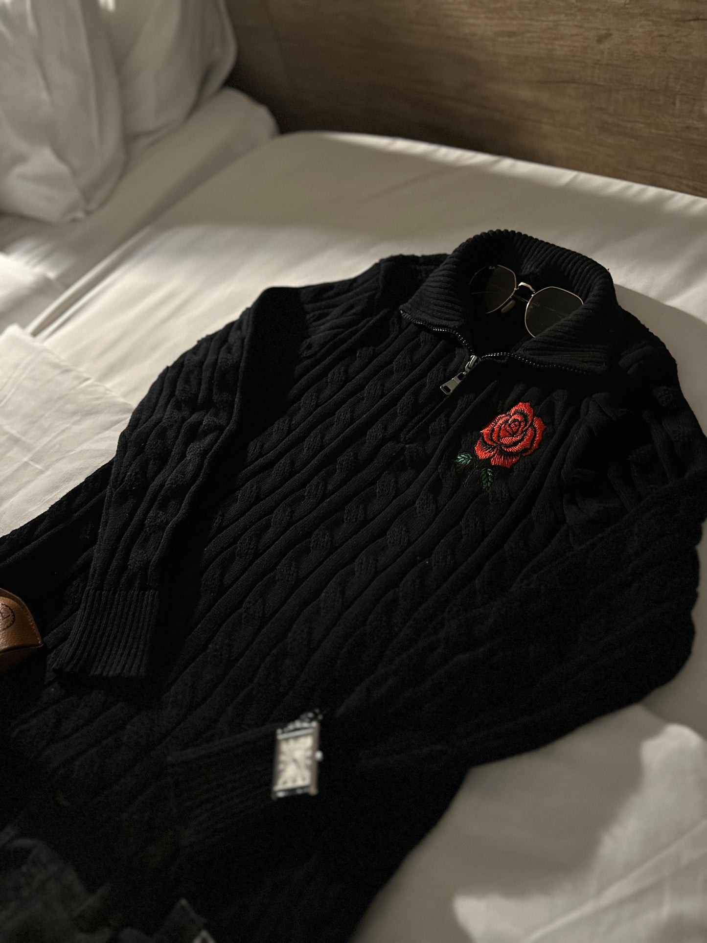 Black (Half-zip Sweatshirt)