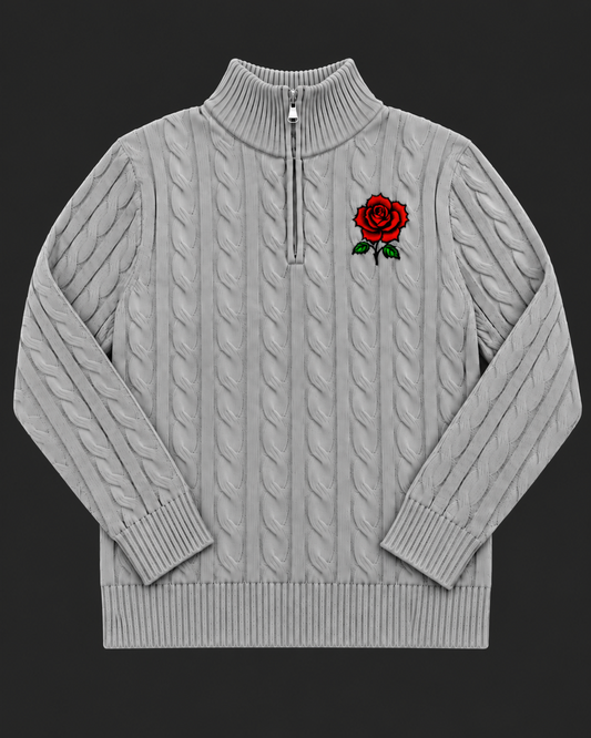 Light Grey (Half-zip Sweatshirt)
