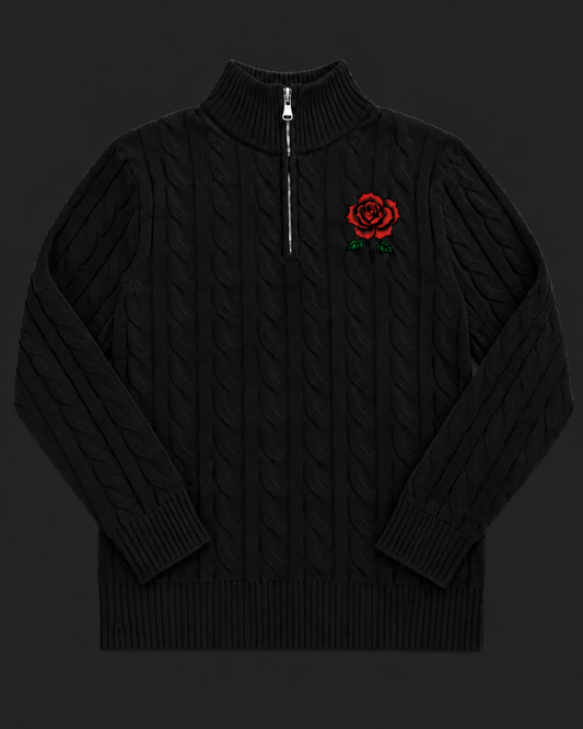 Black (Half-zip Sweatshirt)